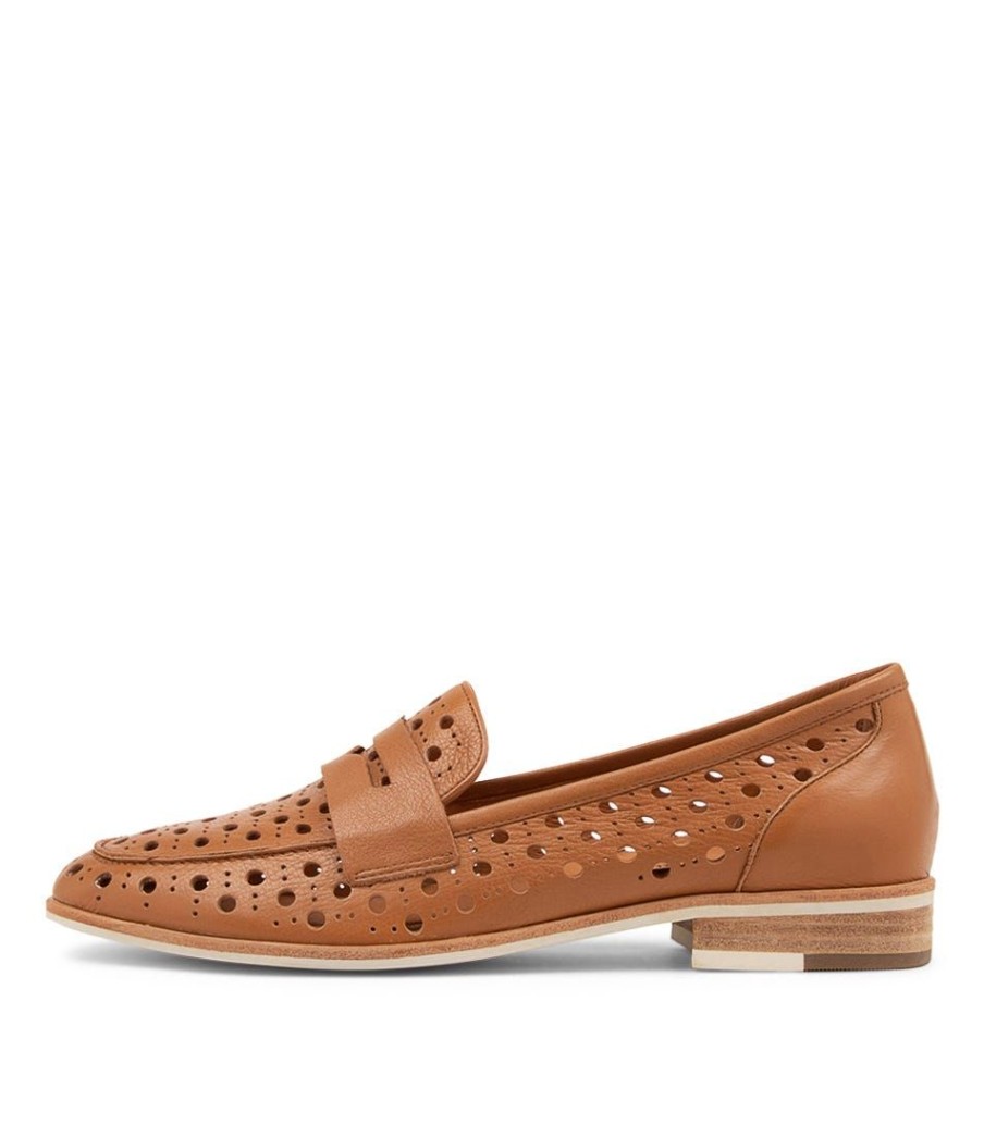 Shoes DJANGO & JULIETTE | Balder Dark Tan Leather Loafers