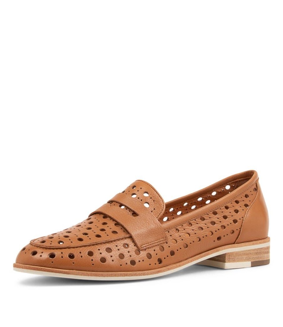 Shoes DJANGO & JULIETTE | Balder Dark Tan Leather Loafers