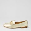 Shoes DJANGO & JULIETTE | Uta Pale Gold Leather Loafers