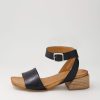 Shoes EOS | Sariah Black Leather Sandals