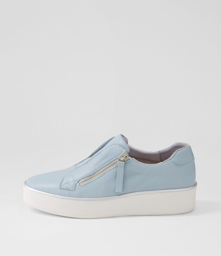 Shoes ZIERA | Zikta W Denim White Leather Sneakers