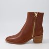 Shoes DJANGO & JULIETTE | Dorete Tan Natural Heel Leather Ankle Boots