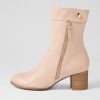 Shoes DJANGO & JULIETTE | Skyy Nude Leather Chelsea Boots