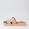 Shoes TOP END | Fando Rose Leather Slides