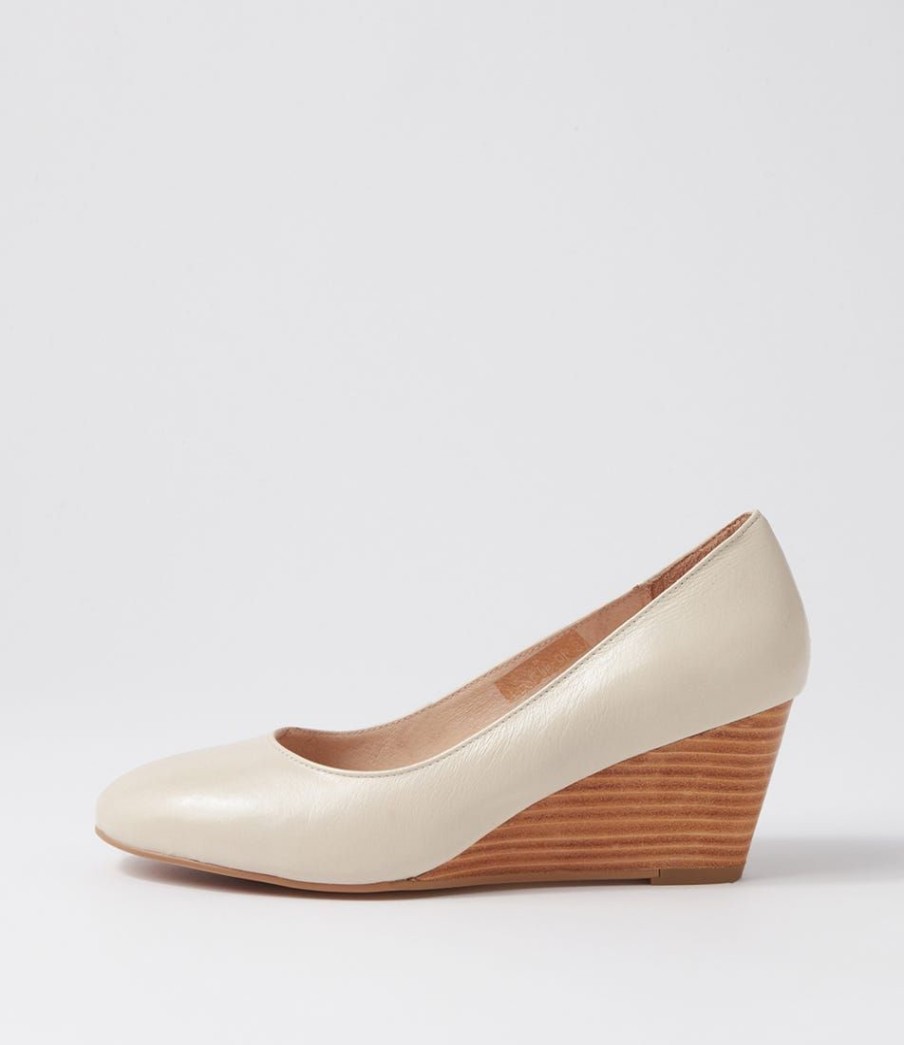 Shoes DIANA FERRARI | Lespie Cream Leather Heels