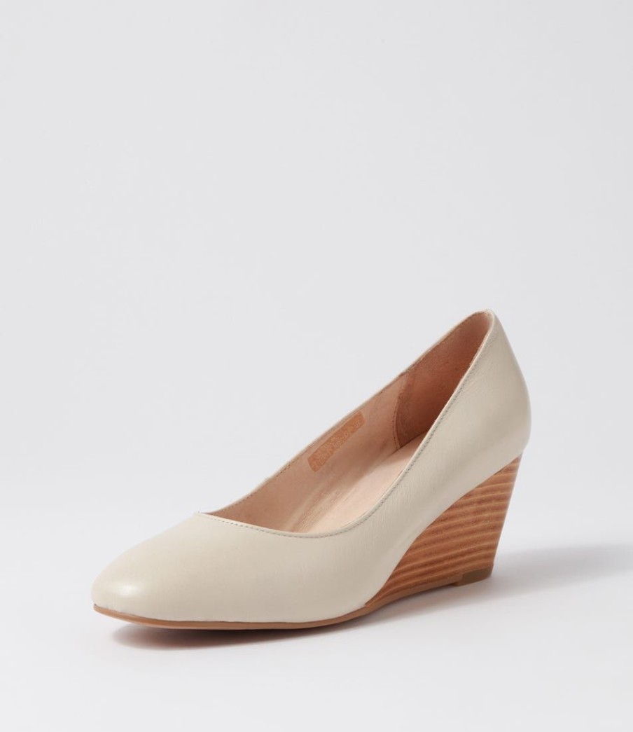 Shoes DIANA FERRARI | Lespie Cream Leather Heels