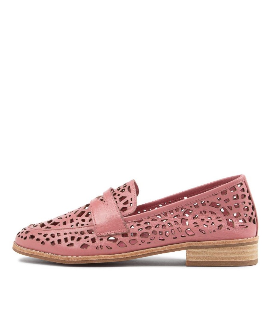 Shoes DJANGO & JULIETTE | Addah Pretty Pink Leather Loafers