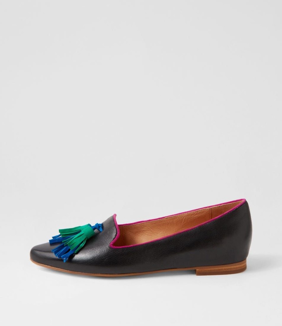 Shoes TOP END | Sebras Black Multi Loafers