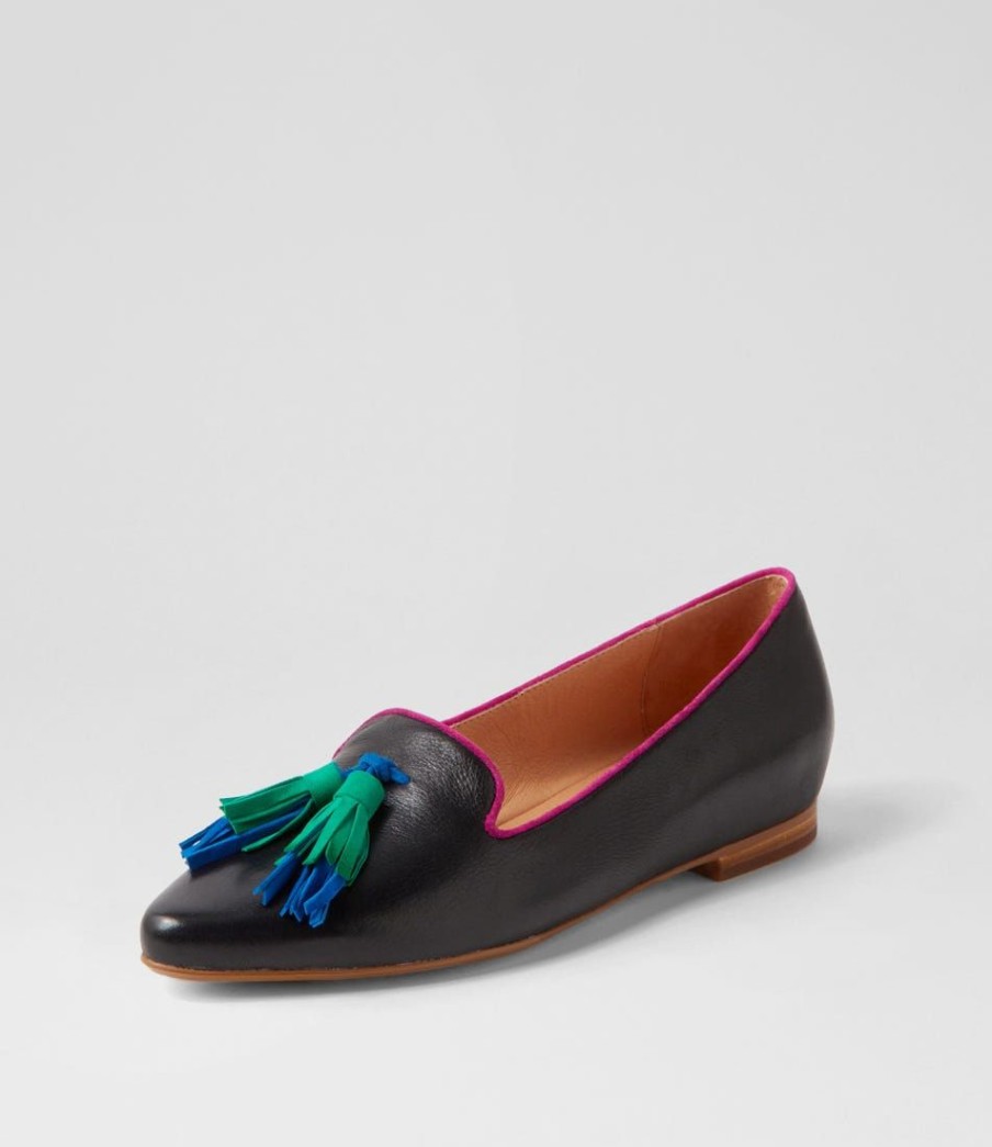 Shoes TOP END | Sebras Black Multi Loafers