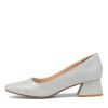 Shoes DIANA FERRARI | Wanita Silver Metallic Suede Heels