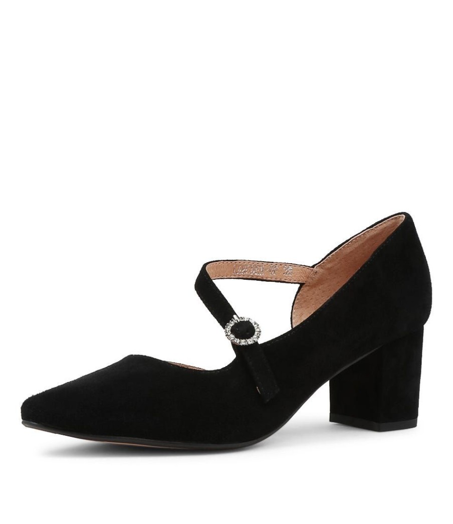 Shoes DIANA FERRARI | Langden Black Suede Heels