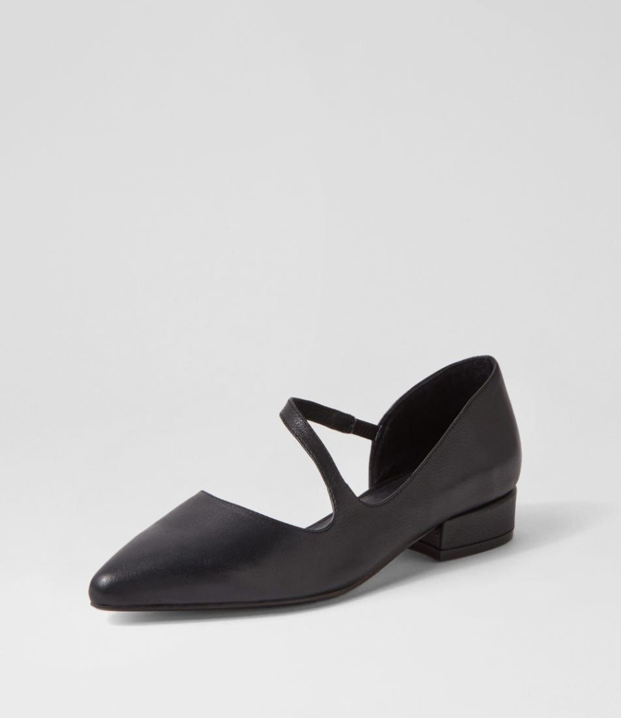 Shoes DJANGO & JULIETTE | Endre Black Leather Mary Janes