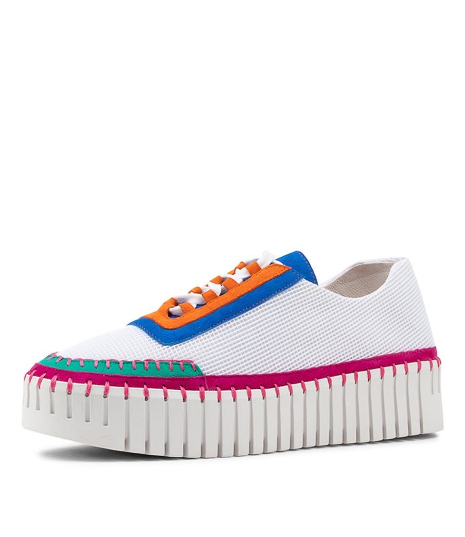 Shoes DJANGO & JULIETTE | Baine White Bright Multi Sneakers