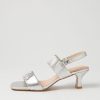 Shoes DJANGO & JULIETTE | Uberta Silver Leather Sandals