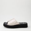 Shoes MOLLINI | Purpose Platinum Black Leather Slides