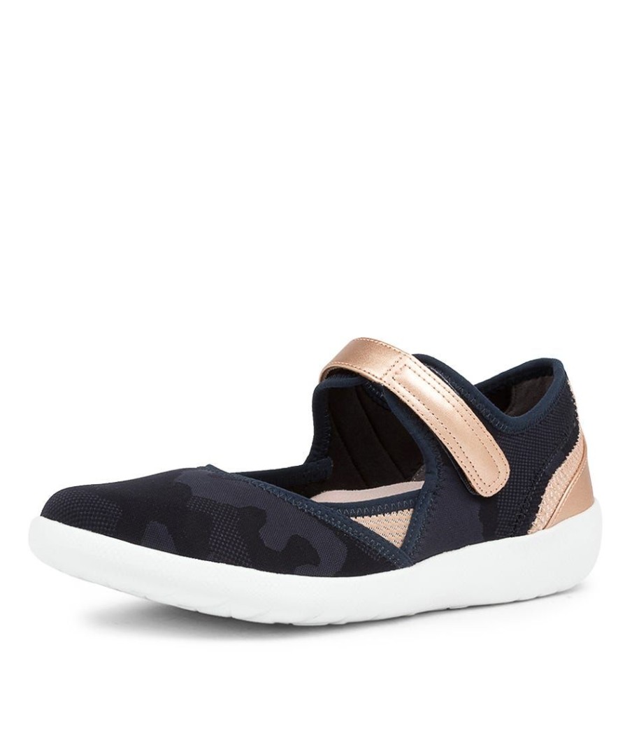 Shoes ZIERA | Ushery Xf Navy-Rose Gold