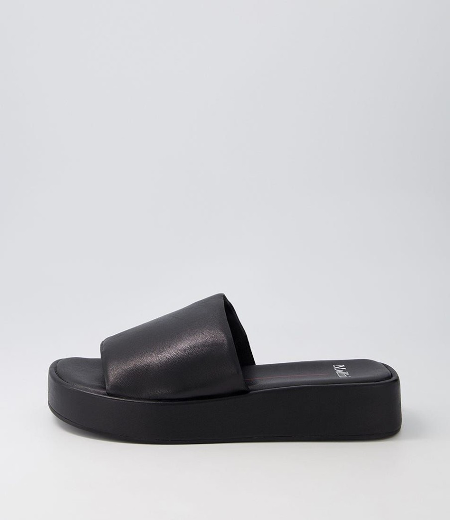 Shoes MOLLINI | Garnell Black Leather Slides