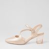 Shoes DJANGO & JULIETTE | Halian Nude Shimmer Leather Heels