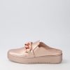 Shoes DJANGO & JULIETTE | Loyde Pale Rose Gold Leather Sneakers