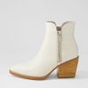 Shoes DJANGO & JULIETTE | Maries Almond Croc Leather Ankle Boots