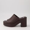 Shoes MOLLINI | Cecile Choc Leather Mules