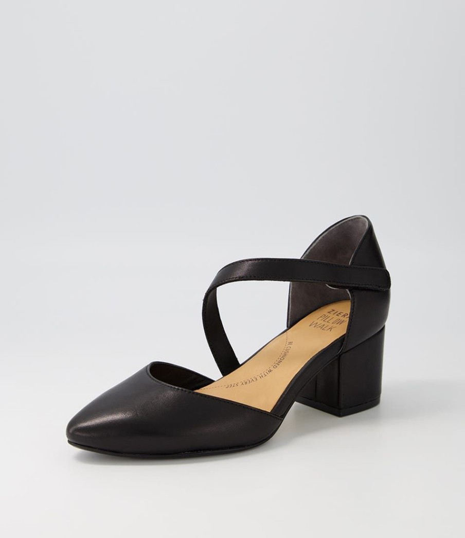 Shoes ZIERA | Vilmos Xw Black Leather Heels