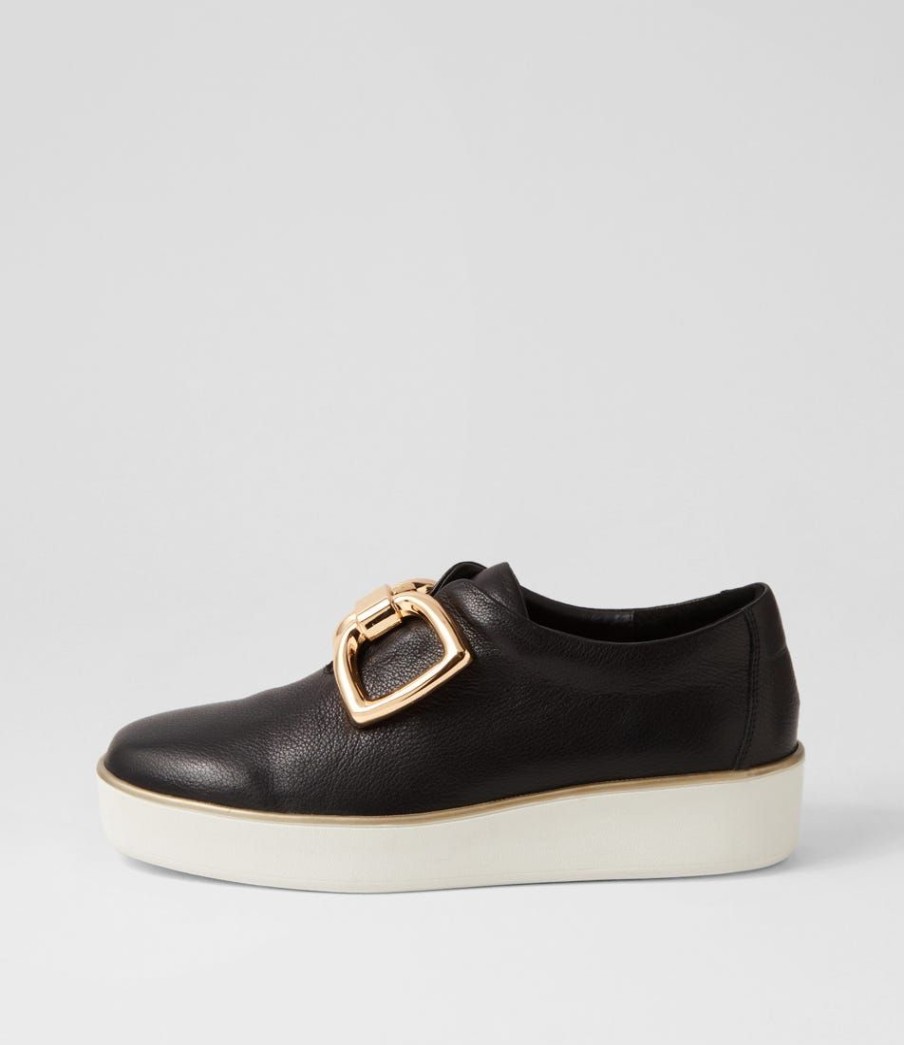 Shoes ZIERA | Zeki W Black White Leather Sneakers