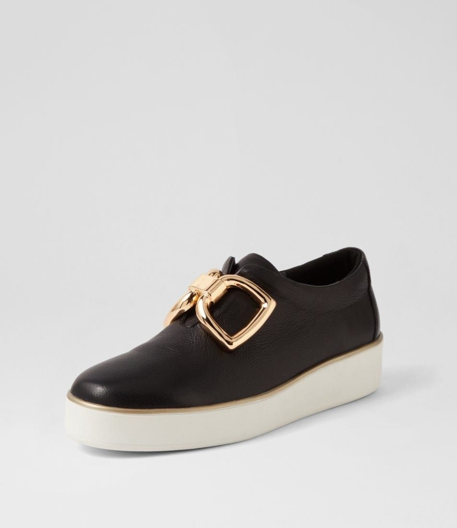 Shoes ZIERA | Zeki W Black White Leather Sneakers