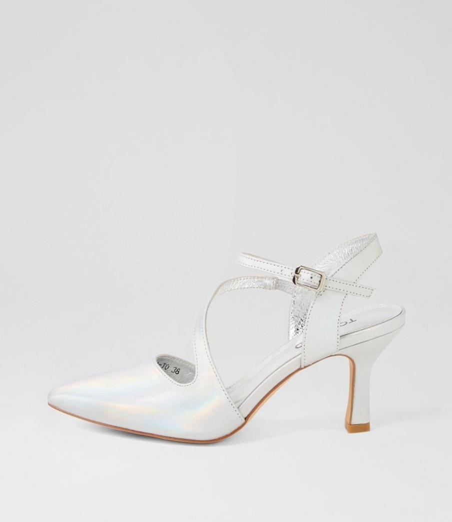 Shoes TOP END | Lukka Silver Rainbow Leather Heels