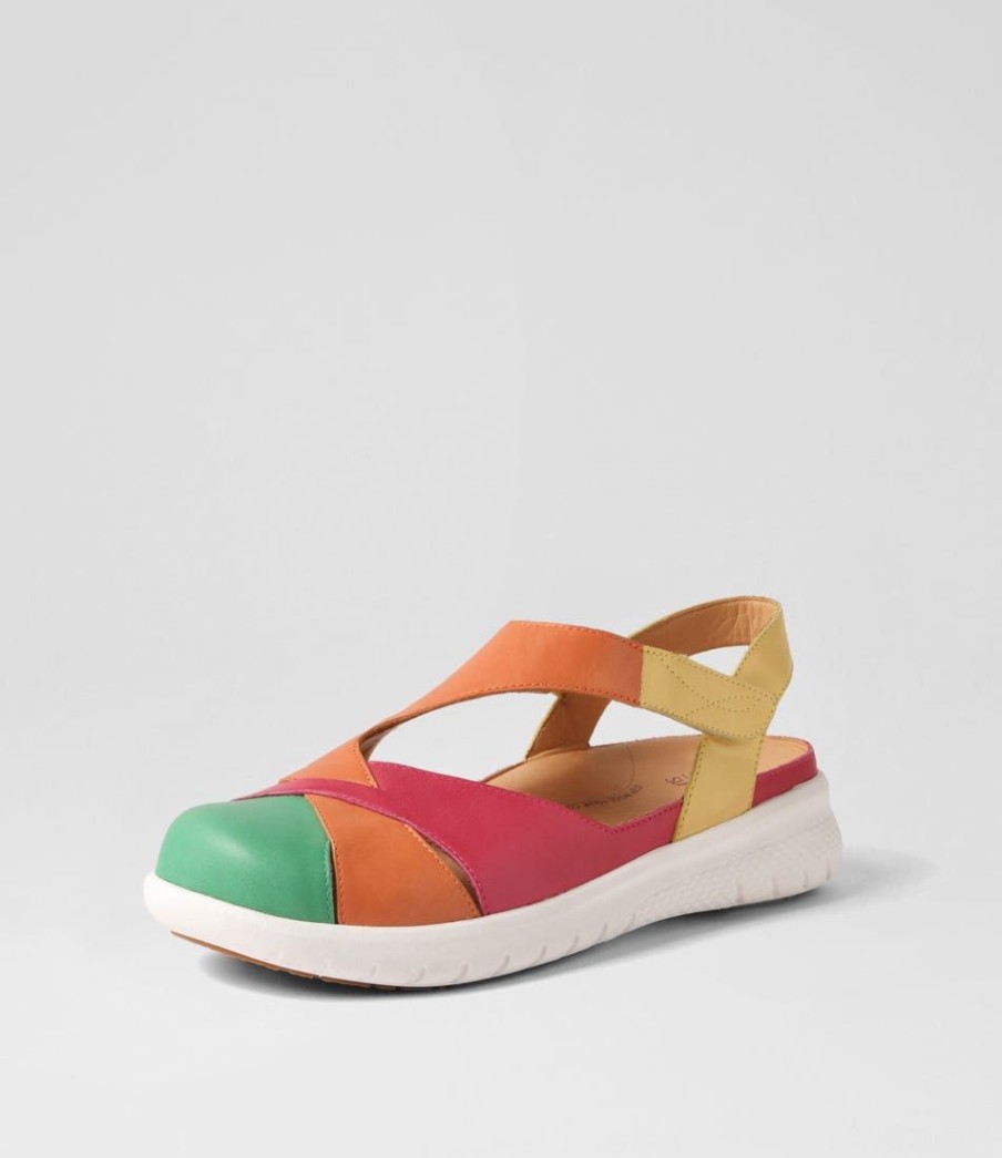 Shoes ZIERA | Sofzie Xf Bright Multi Leather Flat Shoes