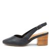 Shoes ZIERA | Veera Xw Navy Leather Heels