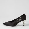 Shoes DJANGO & JULIETTE | Eunicee Black Satin Heels