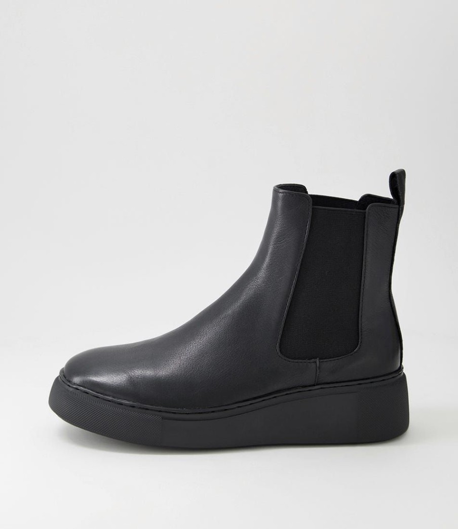 Shoes DJANGO & JULIETTE | Yestin Black Leather Chelsea Boots