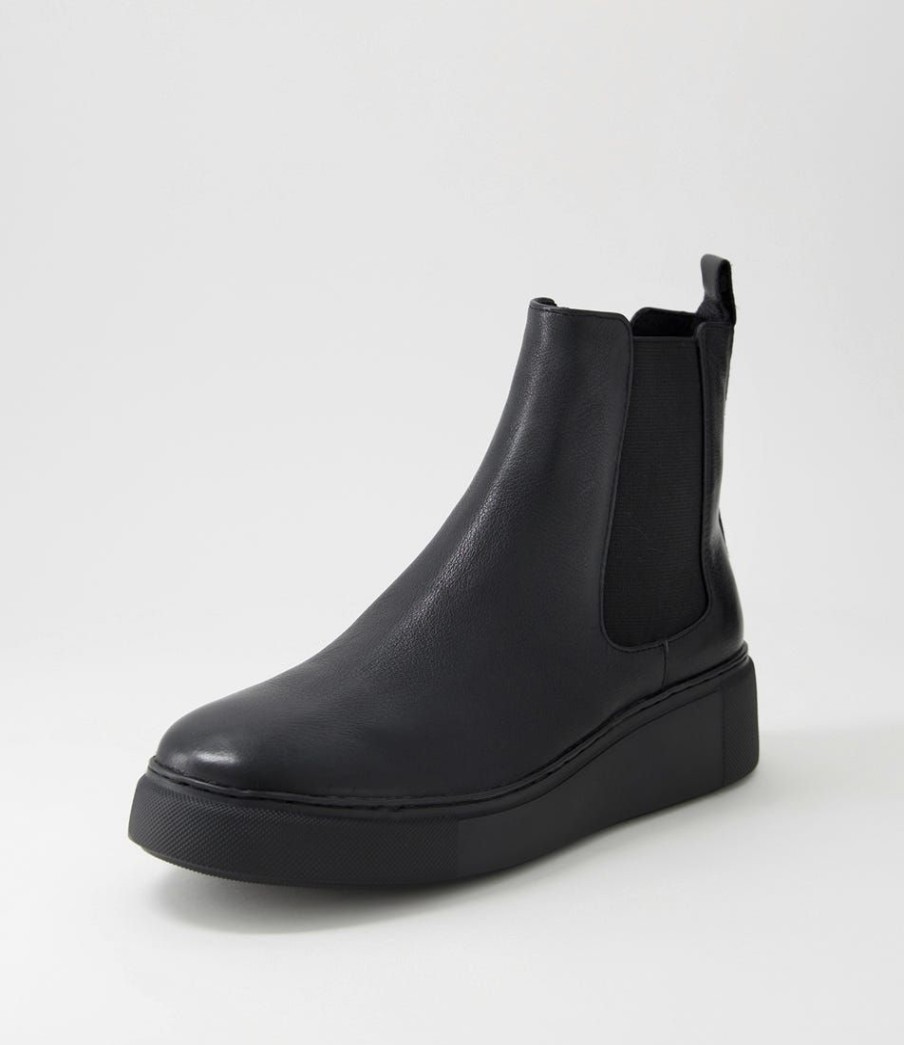 Shoes DJANGO & JULIETTE | Yestin Black Leather Chelsea Boots