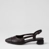 Shoes DJANGO & JULIETTE | Fondart Black Cut Scratch Leather Flat Shoes