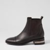 Shoes DJANGO & JULIETTE | Ford Black Shine Leather Elastic Chelsea Boots