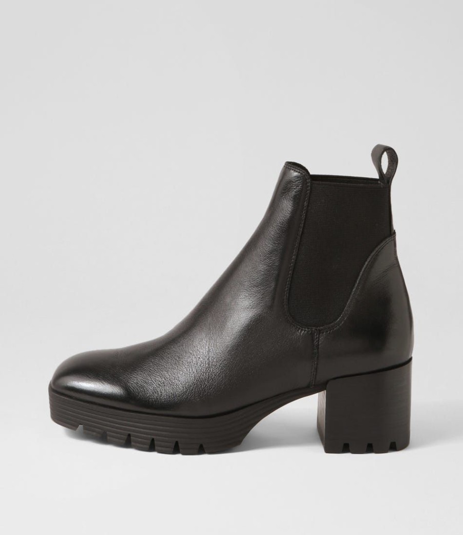 Shoes DJANGO & JULIETTE | Dunkan Black Suede Chelsea Boots