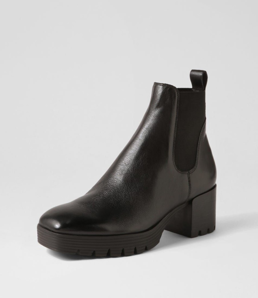 Shoes DJANGO & JULIETTE | Dunkan Black Suede Chelsea Boots