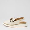 Shoes ALFIE & EVIE | Quivers Cream Leather Flat Shoes