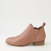 Shoes DJANGO & JULIETTE | Foe Blush Metallic Cut Leather Chelsea Boots