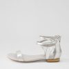 Shoes DJANGO & JULIETTE | Please Silver Shine Leather Sandals