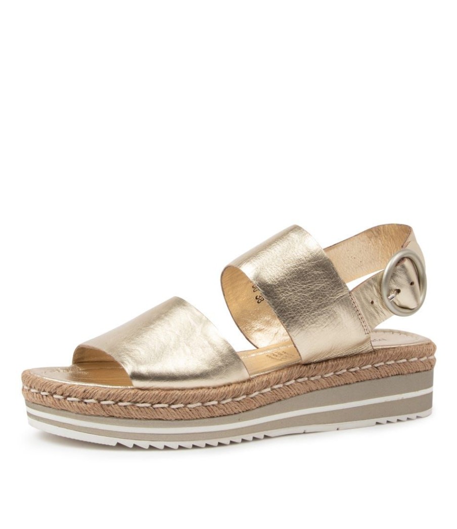 Shoes DJANGO & JULIETTE | Atha Pale Gold Leather