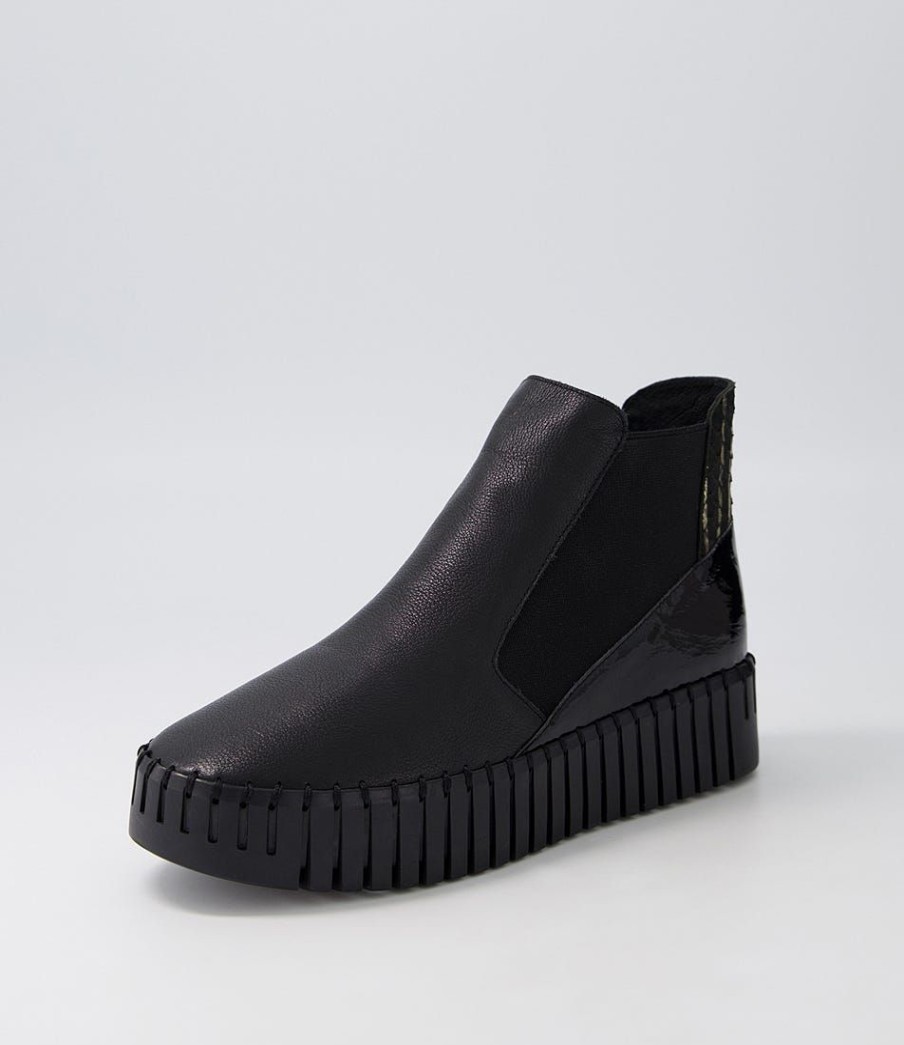 Shoes DJANGO & JULIETTE | Belfast Black Multi Chelsea Boots