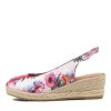 Shoes DJANGO & JULIETTE | Saniarly Poppy Print Rope Leather Sandals