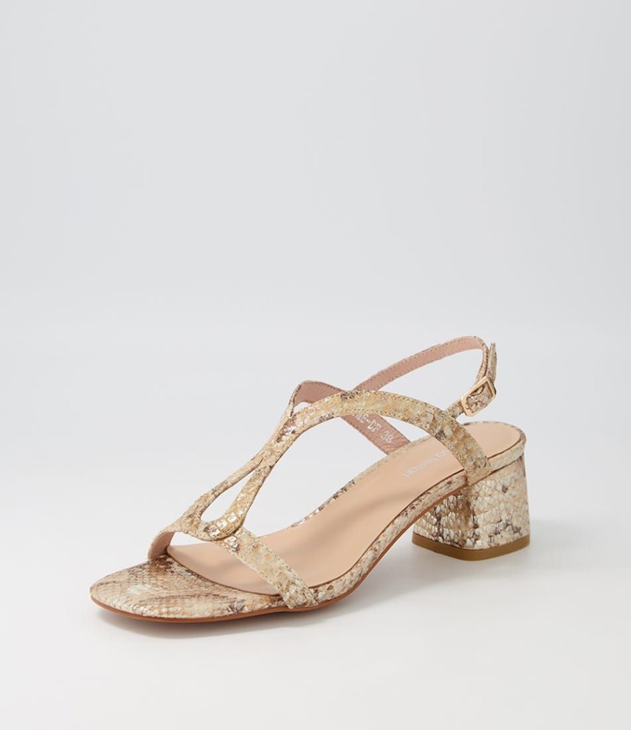 Shoes DIANA FERRARI | Jaztime Nude Snake Sandals