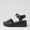 Shoes DJANGO & JULIETTE | Reesen Black Leather Sandals