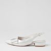 Shoes DJANGO & JULIETTE | Evenning Silver Shimmer Leather Flat Shoes