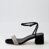 Shoes DIANA FERRARI | Jazze Black Jewels Suede Sandals