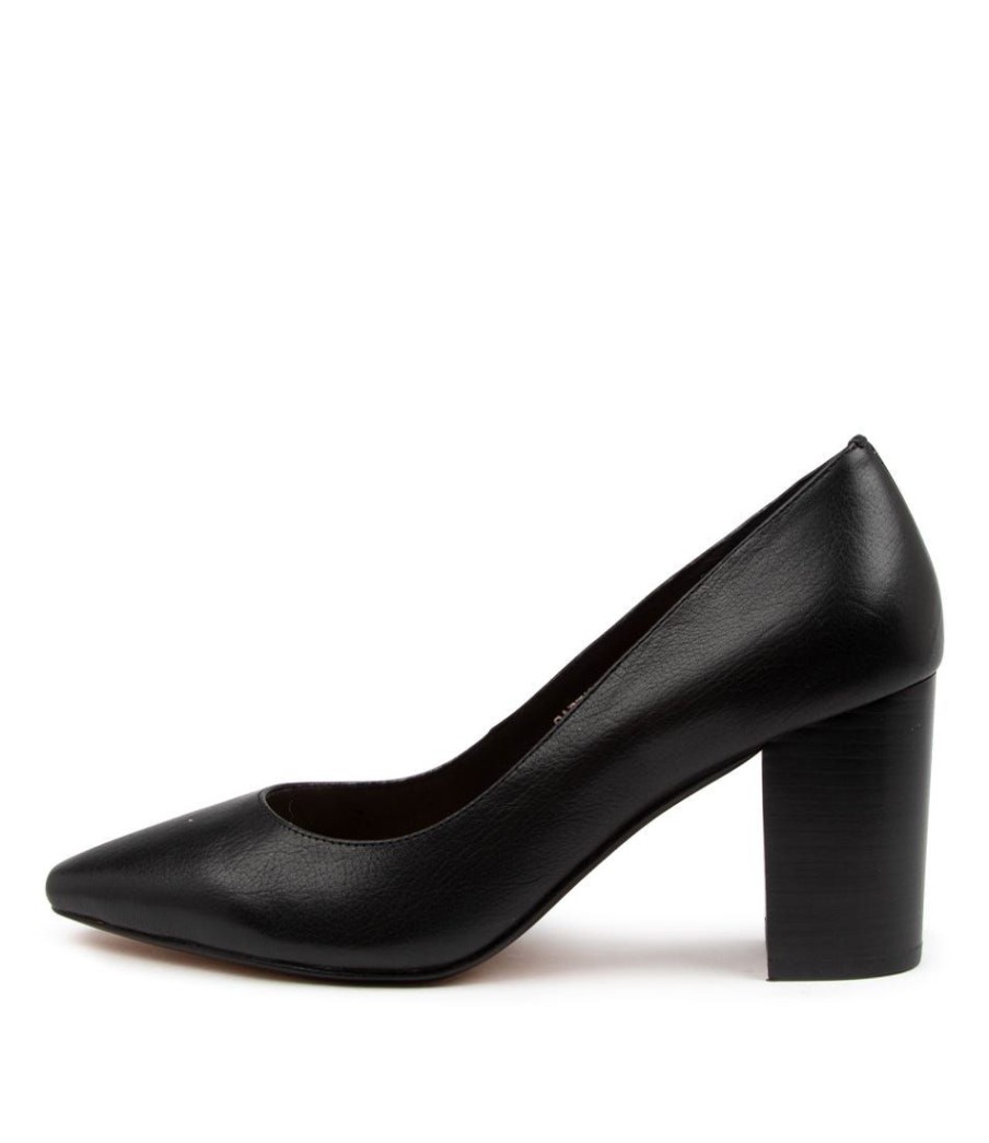 Shoes DIANA FERRARI | Sabena Blk-Blk Heel Lther