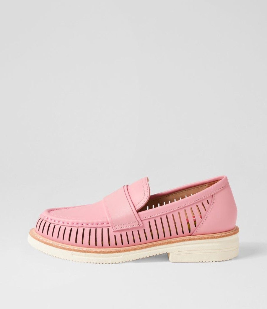 Shoes ROLLIE | Loafer Rise Vent Pink Pop Leather Loafers